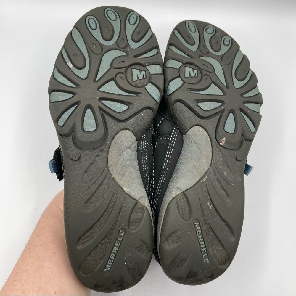 Merrell Mimosa Emme Black Blue Mary Jane Hiking Velcro Shoes Size 8.5 - Picture 9 of 9